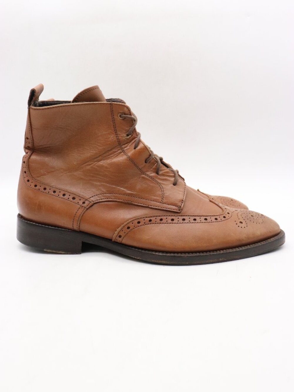 To Boot New York Adam Derrick Men's Size 10.5 Brown Wingtip Boots Made in Italy